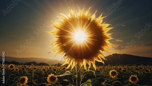 Summer sun solstice, Big sun face