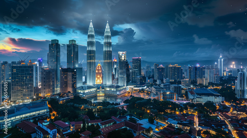 Kuala Lumpur Skyline at Twilight