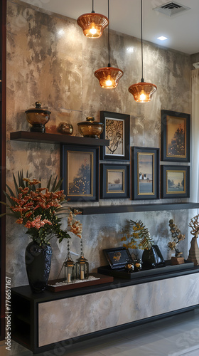 Blend of Modern Aesthetic & Traditional Artistry in Large Wall Decor