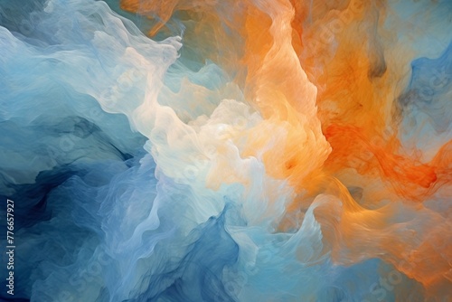 Wallpaper Mural Elegant Abstract Acrylic Painting on Background with Gold Brush Strokes Torontodigital.ca