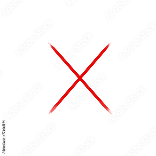 red check mark