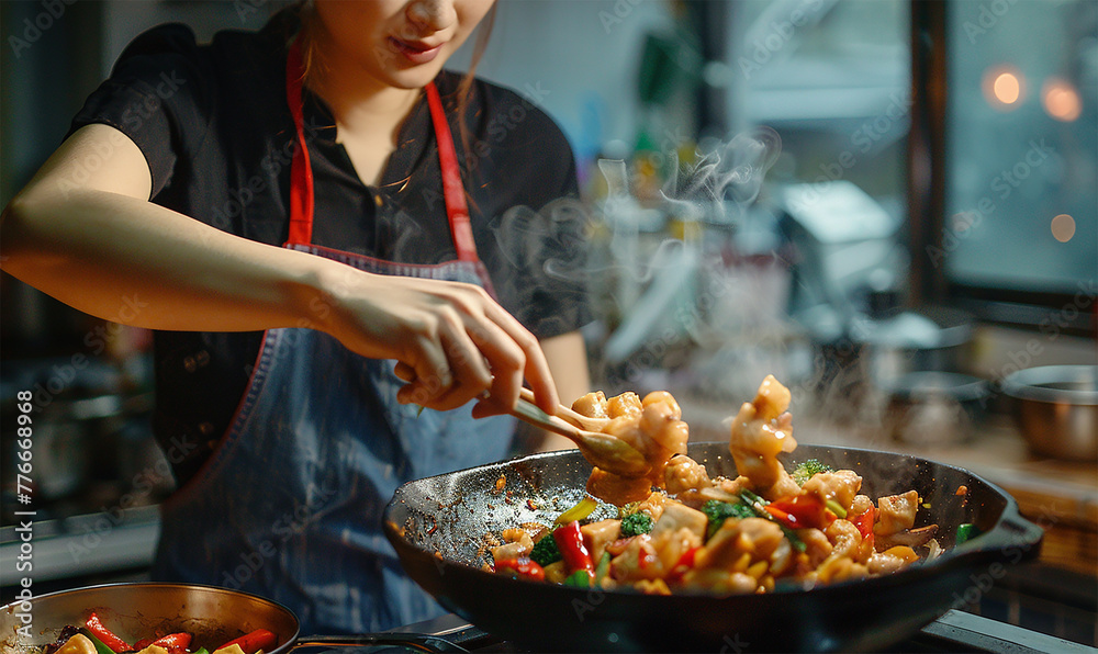 Portrait of cooking healthy veggie cuisine Portrait of cooking healthy veggie cuisine