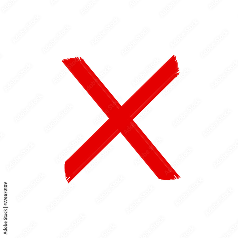 red cross mark red cross mark