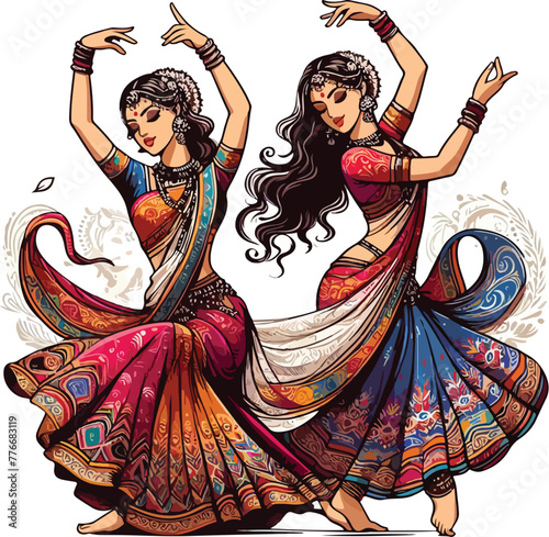 Indian woman dancing