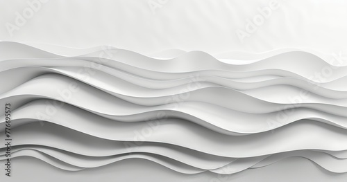 waves, background texture graphic, light grey on white, white free space on the top