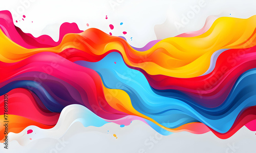 Geometric wav background colorful copy space