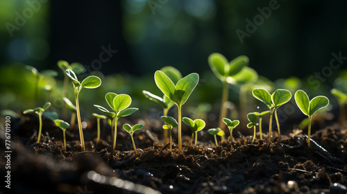 sprout in the ground