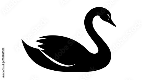 swan in the river svg file