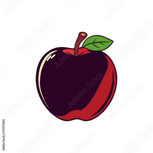 apple fruit simple element illustration