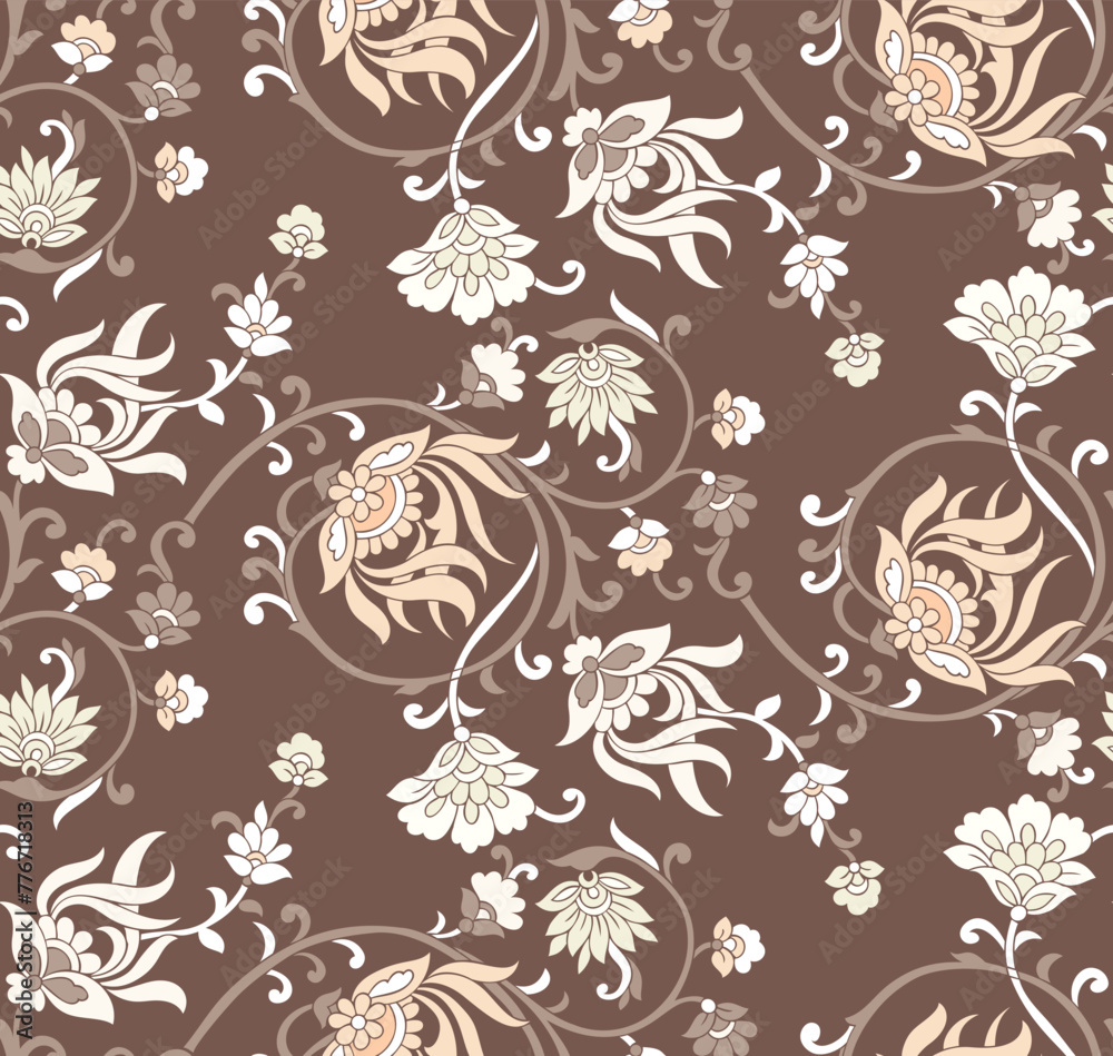 Fototapeta premium Seamless vector textile fabric pattern design