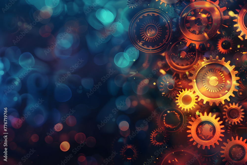 Abstract gears technology background. Abstract gears technology background.
