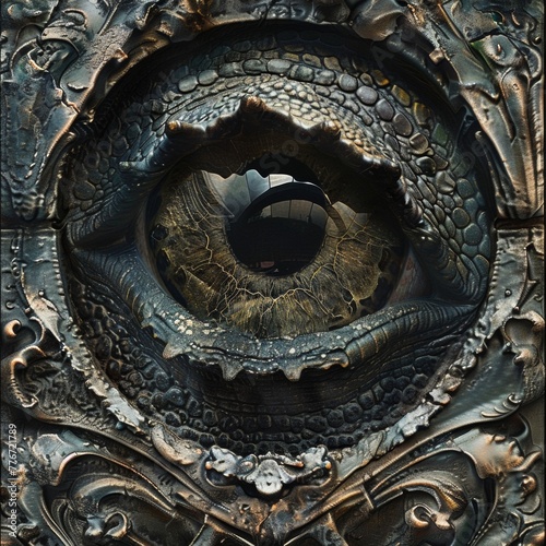 Basilisk eye a window into ancient myths photo