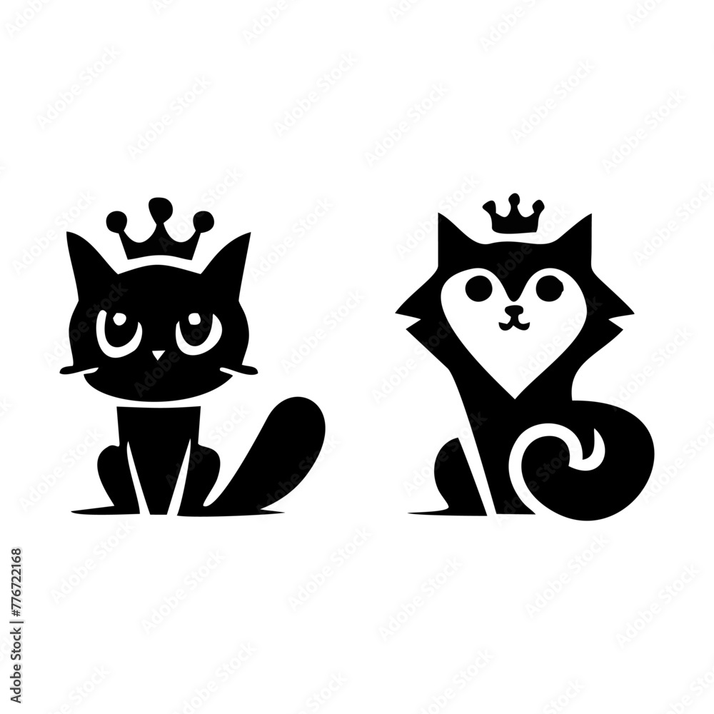 set of black cats set of black cats