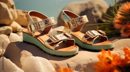 Comfortable sandals bring freshness and elegance to summer fashion  photo