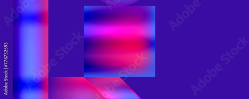 Colorful metallic geometric shapes. Vector Illustration For Wallpaper, Banner, Background, Card, Book Illustration, landing page