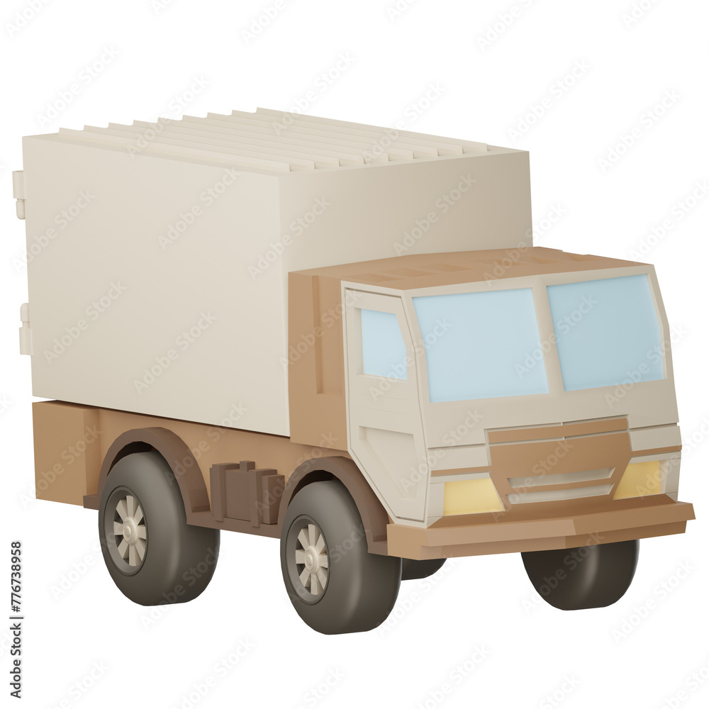 Truck Delivery 3D Icon Illustration for Web,App, etc Truck Delivery 3D Icon Illustration for Web,App, etc