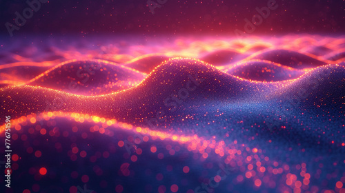 3D abstract colorful background