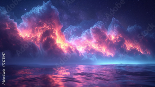 3D abstract colorful background