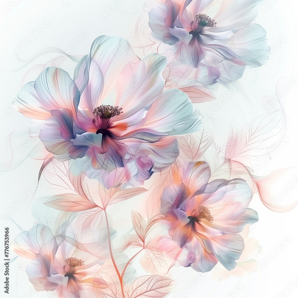 pastel flowers pastel flowers