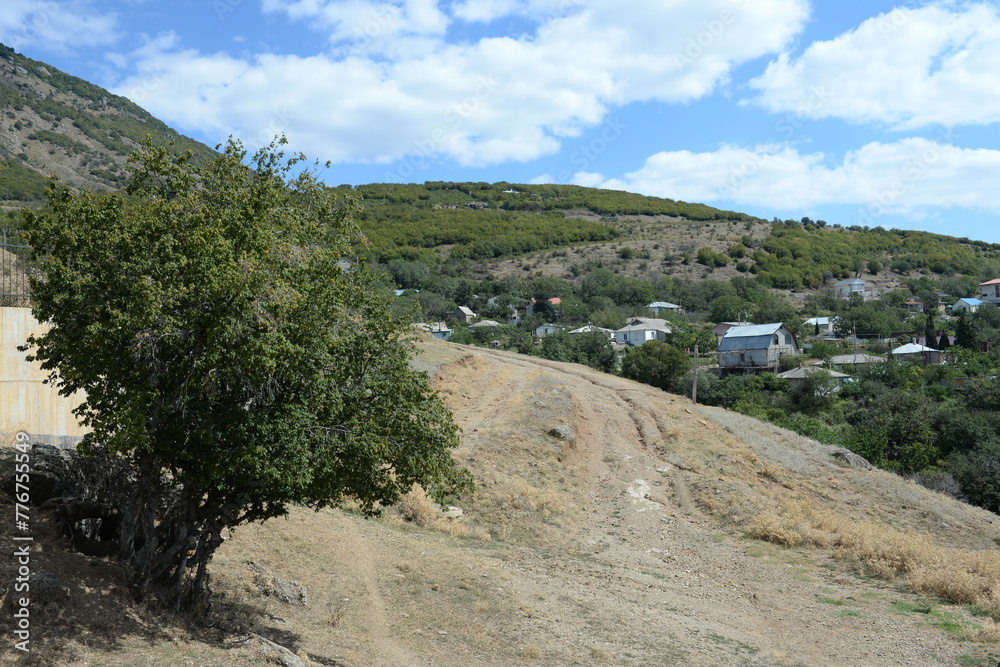 The mountain village of Radiant. Crimea