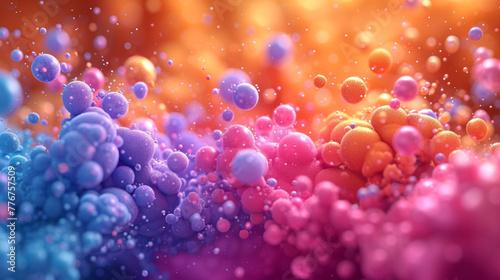 3D abstract colorful background