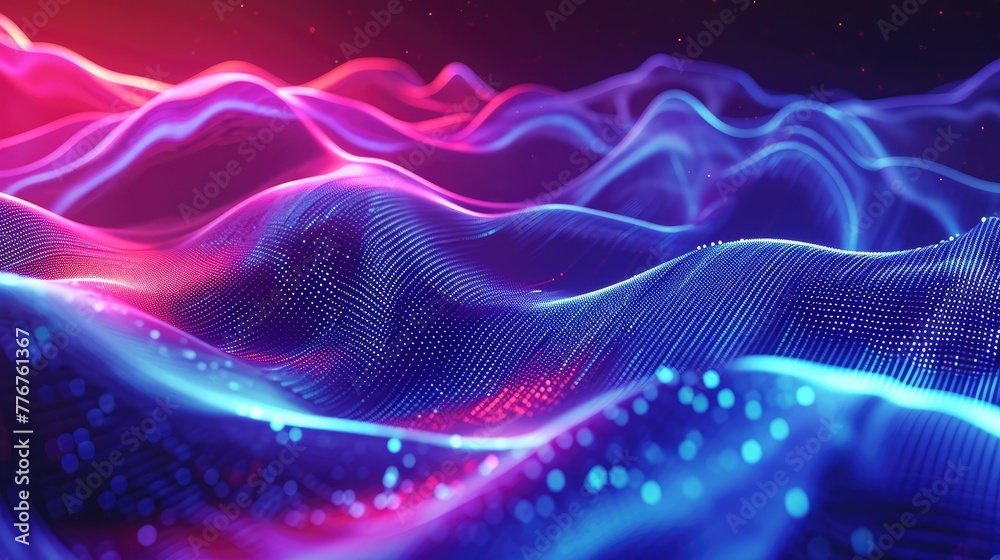 Vibrant neon waves creating an energetic backdrop, Dynamic display of neon waves forming an energetic and captivating background. Vibrant neon waves creating an energetic backdrop, Dynamic display of neon waves forming an energetic and captivating background.