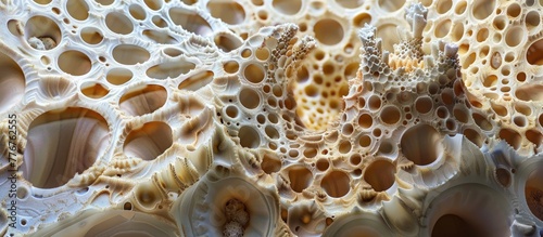 Foraminiferas Intricate Shell Structure A Glimpse into the Microscopic Marine Realm photo