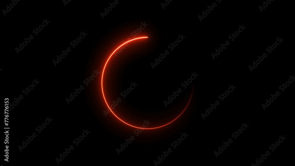 abstract beautiful color loading circle neon background illustration 4k. abstract beautiful color loading circle neon background illustration 4k.