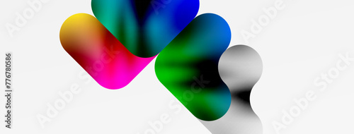 Metal colorful plates background. Vector Illustration For Wallpaper, Banner, Background, Card, Book Illustration, landing page