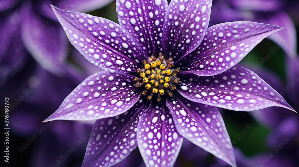 intricate purple star