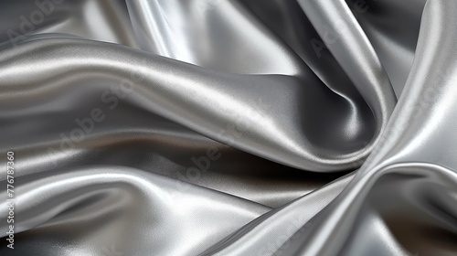 fashion metallic silver fabric