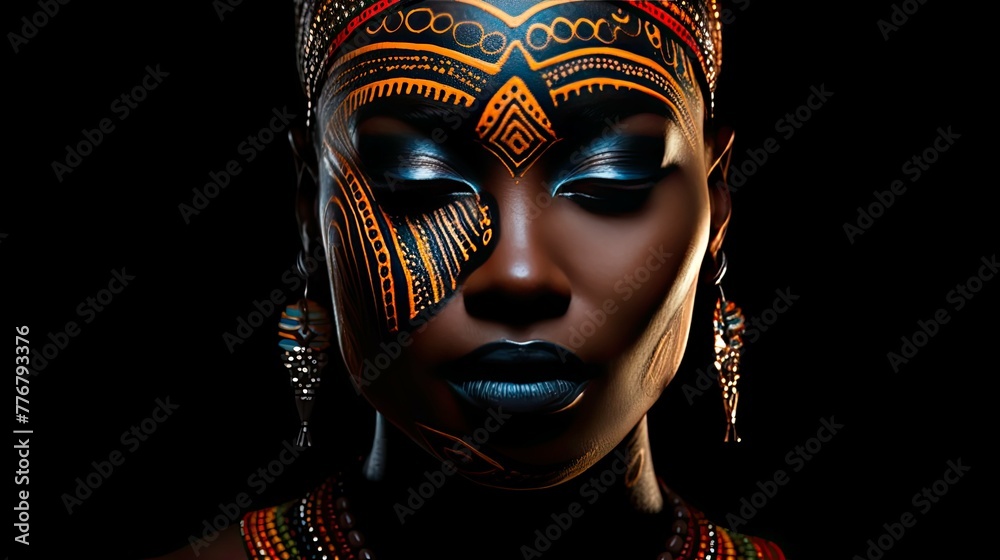 melanated dark skin black woman