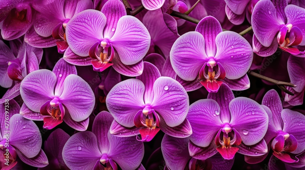 vibrant purple and pink flowers