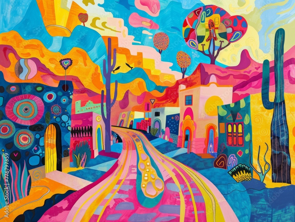 Pop Art explosion in the Wild West