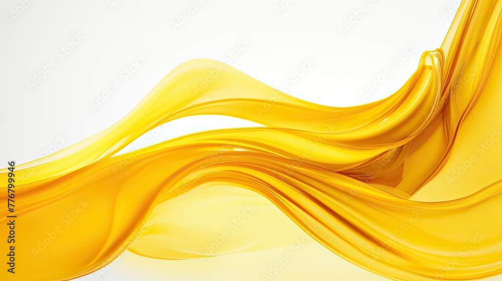 golden yellow swirl - obrazy, fototapety, plakaty 