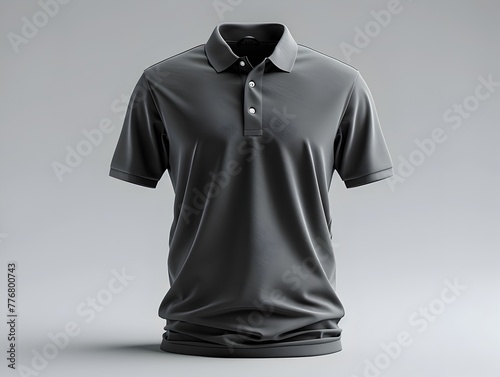 Blank Gray Dress Shirt Mockup for Branding and Advertising Designs