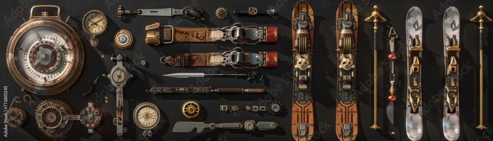 Steampunk gadgets enhancing the ski experience