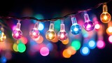cheerful string lights transparent background