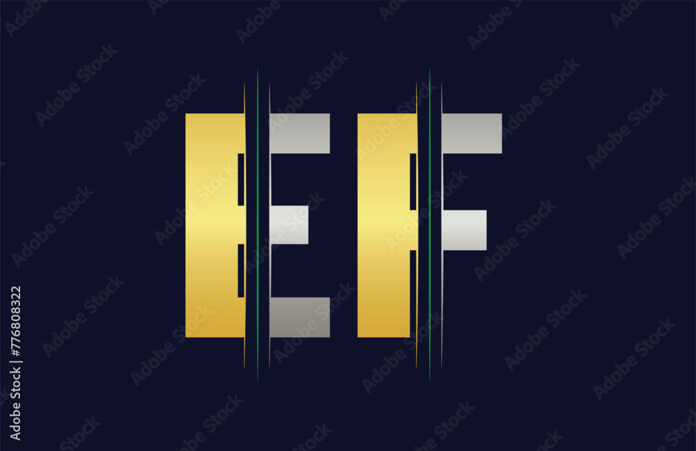 Obraz premium EF Letter logo design vector template.