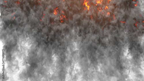 Fire wall transition on alpha channel