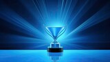 shade blue award background In