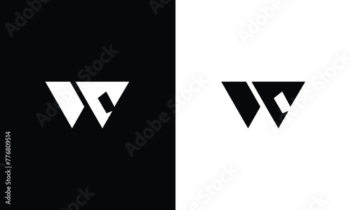 Alphabet letters Initials Monogram logo WC, MC