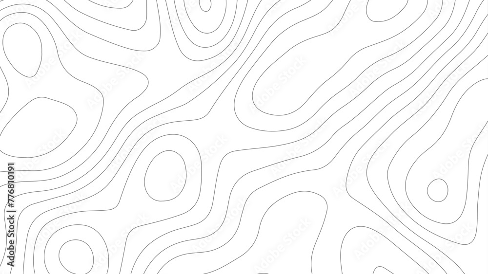 Topographic contour lines vector map seamless pattern vector. Abstract wavy line paper cut with Topographic canyon geometric map relief texture with curve.