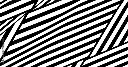 Striped background. Black and white stripes. Abstract background. Stripes design for wallpaper. Background in 4k format .