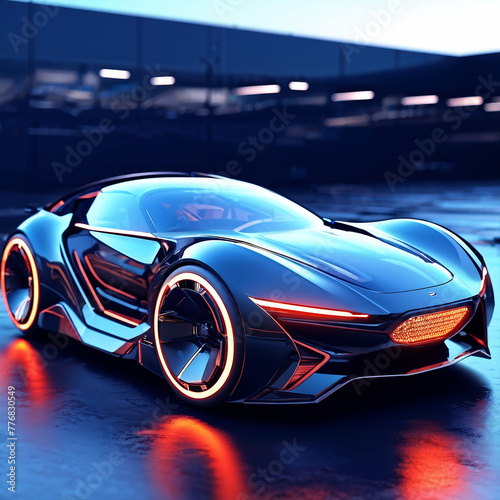 a futuristic car model © Ray YooN