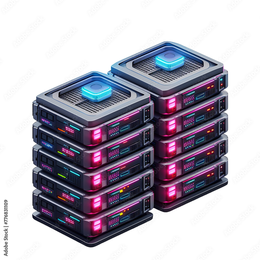 network server isolated on white background.
network server isolated on white background.