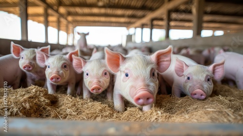 group stall pig farm