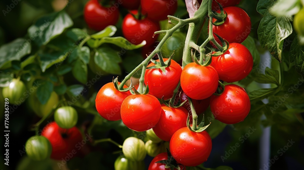 green nature tomato red