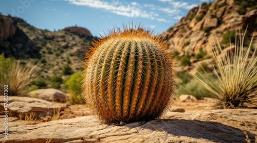 succulent golden barrel cactus photo