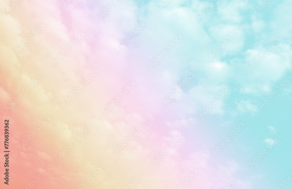 Sky and clouds in pastel tones for graphic design or wallpaper Sky and clouds in pastel tones for graphic design or wallpaper